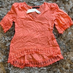 NWT rayon lace tunic